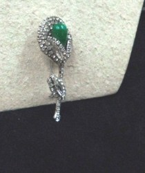 rhinestone pin green store b